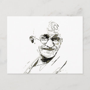 Gandhi-Inspiration Postkarte