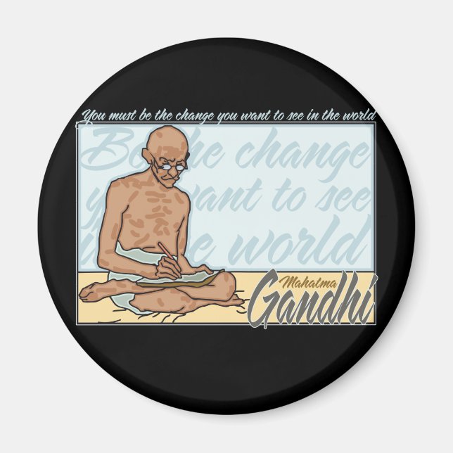 Gandhi ist der Änderungsvorschlag Magnet (Vorne)