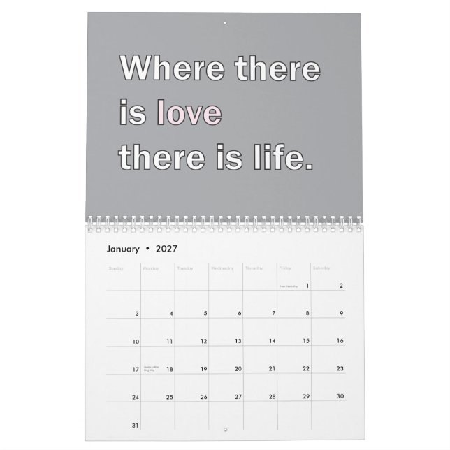 Gandhi Kalender 2014 (Jan 2027)
