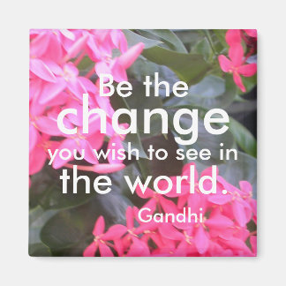 Gandhi Motivierend Quotation Magnet