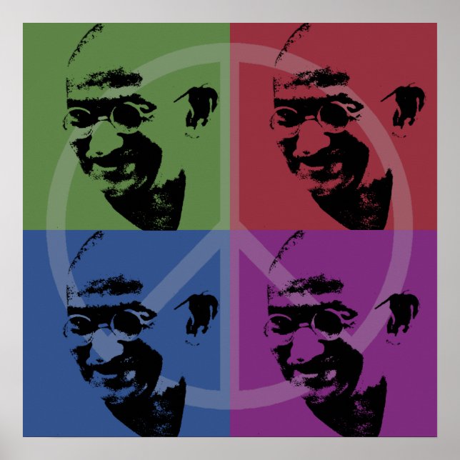 Gandhi-Poster Poster (Vorne)