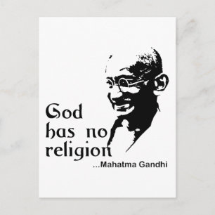 Gandhi Postkarte