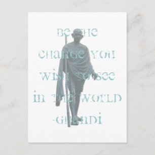 Gandhi Postkarte