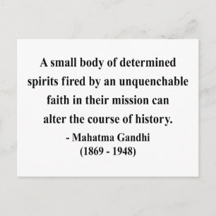 Gandhi Quote 6a Postkarte