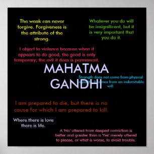 Gandhi Quotes Poster