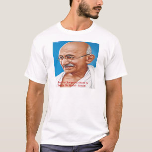 Gandhi & Sei die Veränderung Zitat T-Shirt