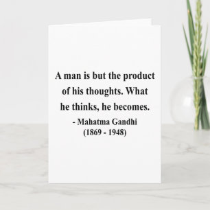 Gandhi Zitat 8a Karte