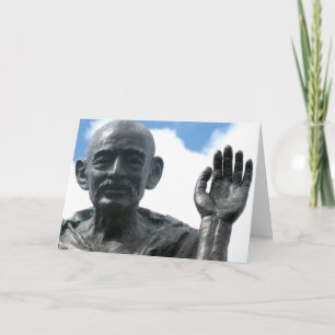 Gandhi-Zitat-Karte - Sei der Wechsel... Karte