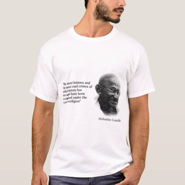 Gandhi Zitat T-Shirt (Vorderseite)