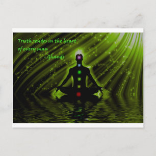 Gandhis Weisheit Postkarte