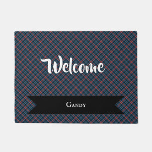 Gandy von Myrton Tartan-Erbe-Bodenmatte Fußmatte