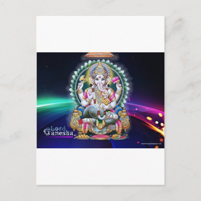 GANESH AURA BLESSINGS POSTKARTE (Vorderseite)