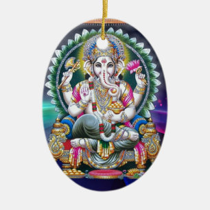 GANESH AURA-SEGEN KERAMIK ORNAMENT