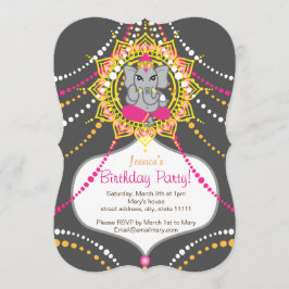 Ganesh Birthday party 5" x 7 Einladungskarte Einladung