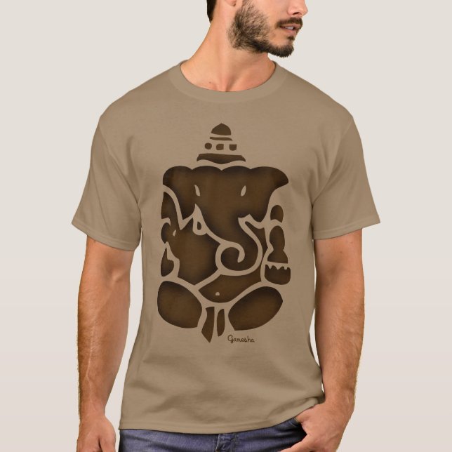 Ganesh Brown T-Shirt (Vorderseite)