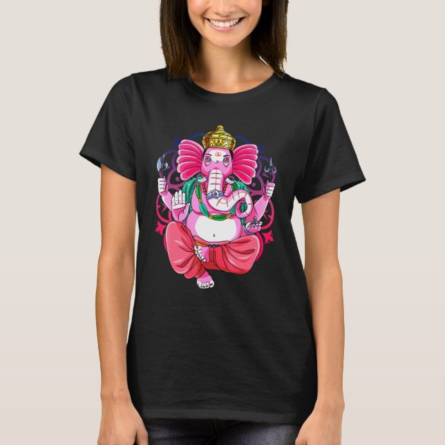 Ganesh Chaturthi Day Ganpati Deity T-Shirt (Vorderseite)