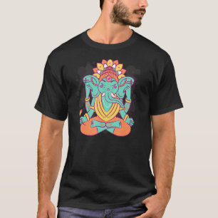 Ganesh Chaturthi Hinduismus Wohlstand gutes Glück T-Shirt