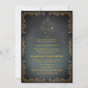 Ganesh Chaturthi Puja Einladung