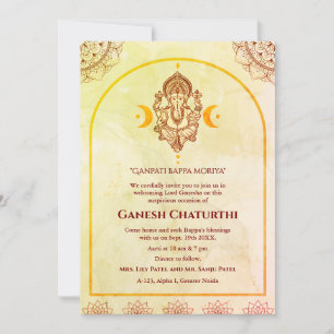 Ganesh Chaturthi Puja Einladung