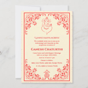 Ganesh Chaturthi Puja Einladung