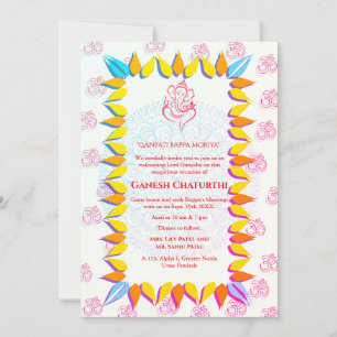 Ganesh Chaturthi Puja Einladung