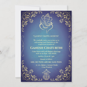 Ganesh Chaturthi Puja Einladung