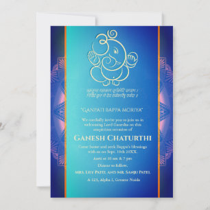 Ganesh Chaturthi Puja Einladung
