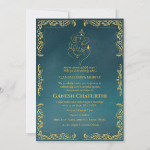 Ganesh Chaturthi Puja Einladung