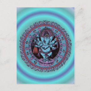 Ganesh Dancer Postkarte