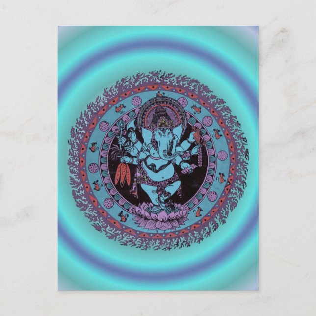 Ganesh Dancer Postkarte (Vorderseite)