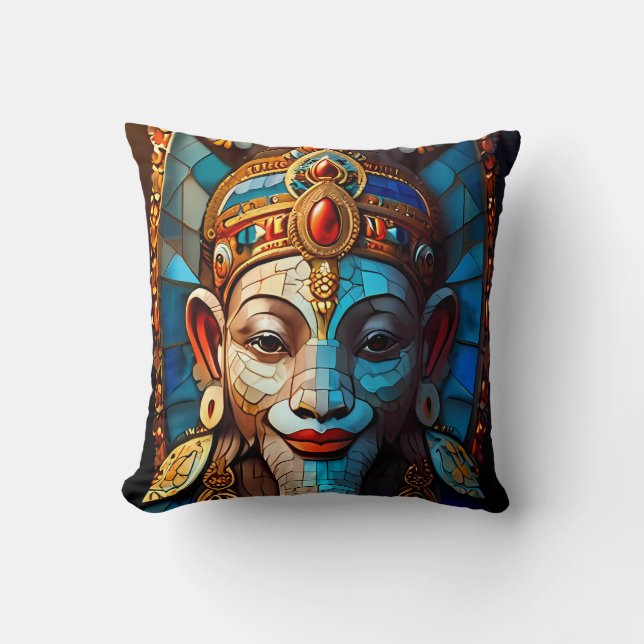 Ganesh Deity Idian God Cushion Throw Kissen (Vorderseite)