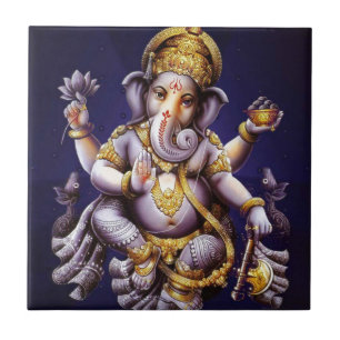 Ganesh Ganesha asiatischer Elefant-Gottheit Fliese
