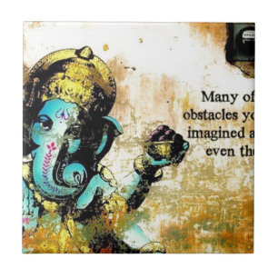 Ganesh Ganesha asiatischer Elefant-Gottheit Fliese