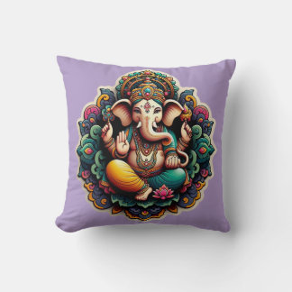 Ganesh / Ganesha / Ganpati-Wurfpilz Kissen