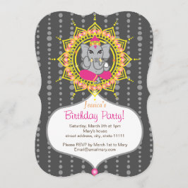 Ganesh Geburtstags-Party 5" x 7" Einladungskarte Einladung
