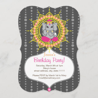 Ganesh Geburtstags-Party 5" x 7" Einladungskarte Einladung