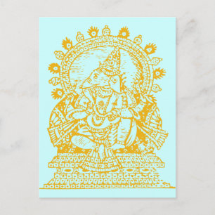 Ganesh: Gott des Erfolgs Postkarte