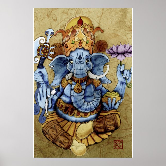 Ganesh Großdruck Poster (Vorne)