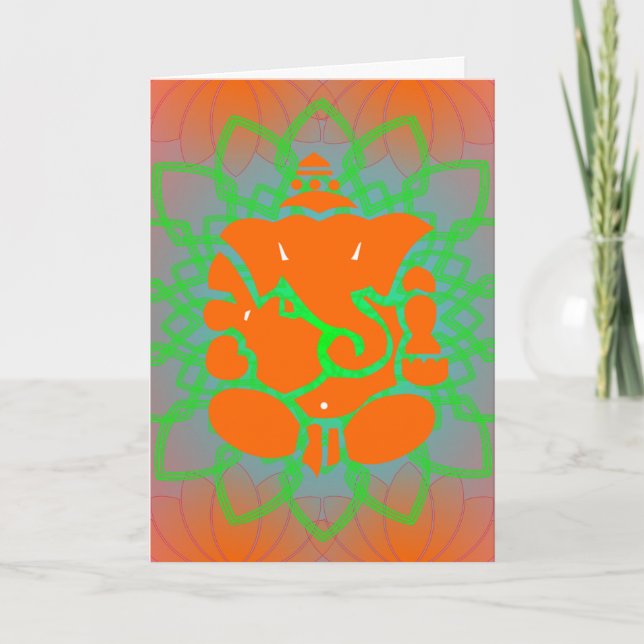 Ganesh Grußkarte Karte (Vorderseite)