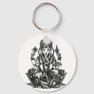 Ganesh Illustration Schlüsselanhänger