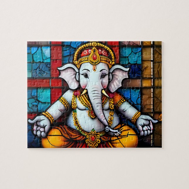Ganesh Indian God Deity Jigsaw Puzzle (Horizontal)