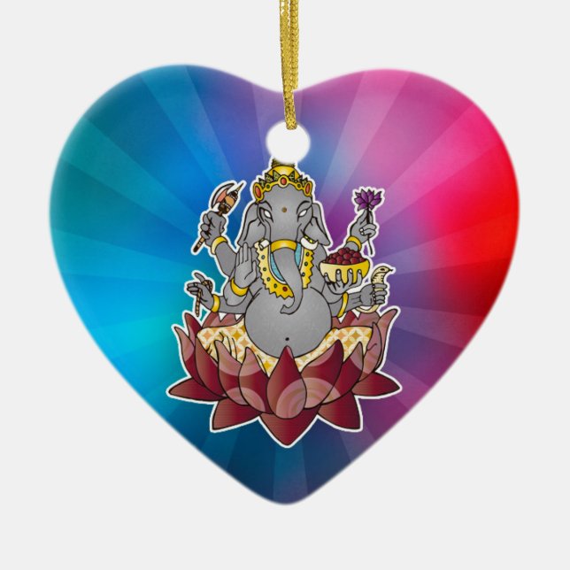 Ganesh Keramik Ornament (Vorne)