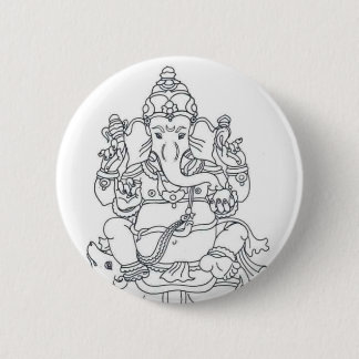 Ganesh Knopf-Abzeichen Button