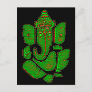 GANESH LEAF POSTKARTE
