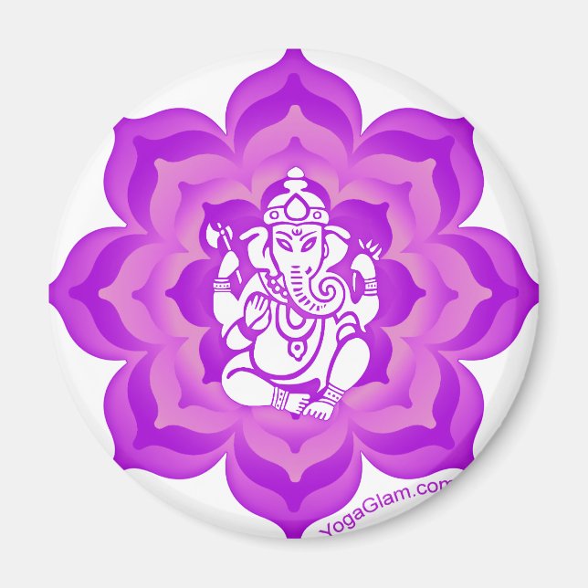 Ganesh lila Design Magnet (Vorne)