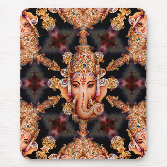 Ganesh Mandala-Mausunterlage Mousepad (Vorne)