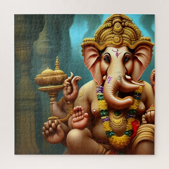 Ganesh nimmt eine Selfie Puzzle (Vertikal)