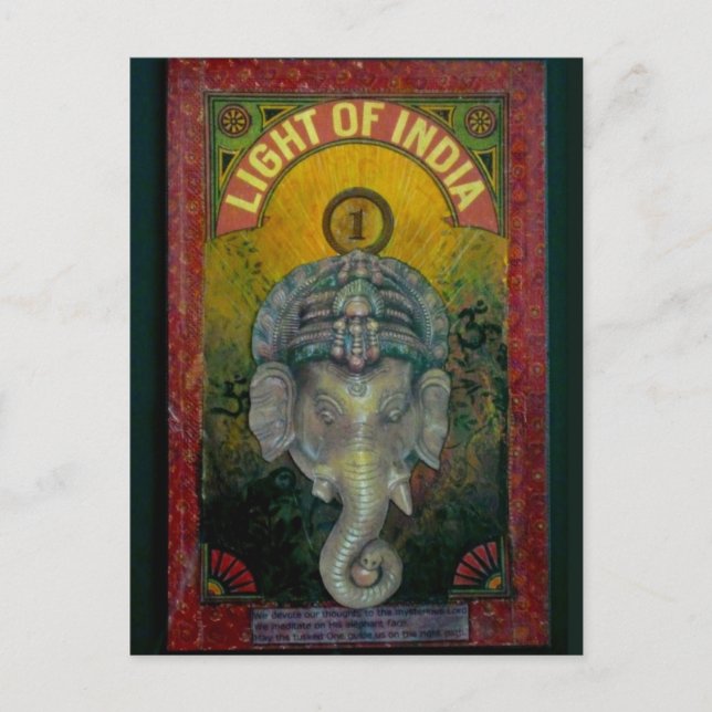 Ganesh Postkarte (Vorderseite)