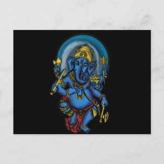 Ganesh Prosperity Postkarte
