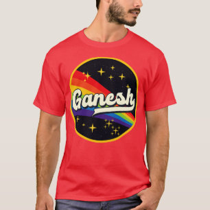 Ganesh Rainbow im Weltraum Vintager Stil T-Shirt